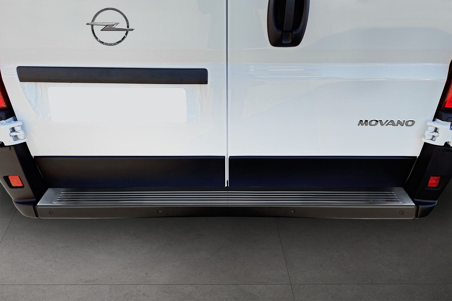 Bumperbeschermer geschikt voor Opel Movano C 2023-heden RVS geborsteld antraciet 2-delig