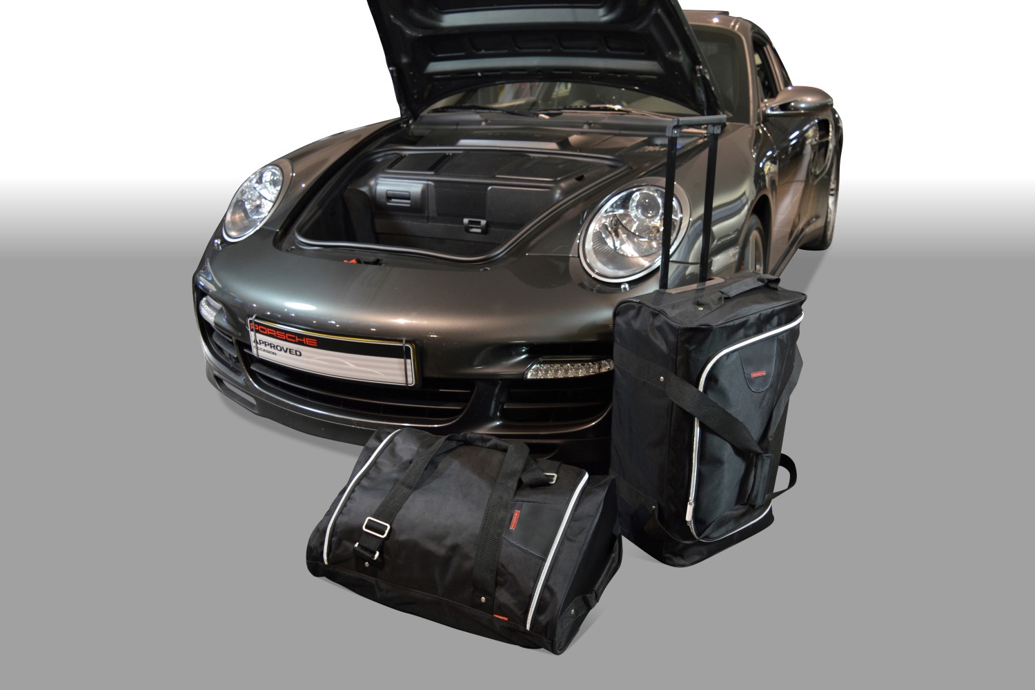 Ensemble de bagages pour Porsche 991 sur mesure en toile noir