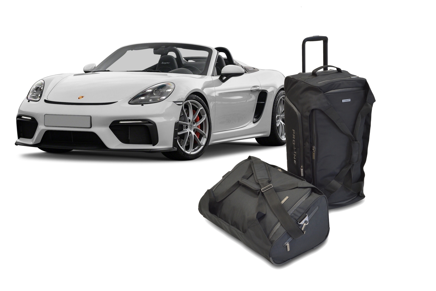 Travel bag set suitable for Porsche 718 Spyder 2019-present Pro.Line