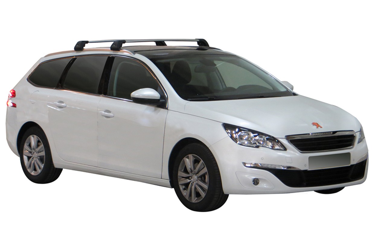 Roof bars Peugeot 308 II SW 2014-2021 wagon Yakima Whispbar Flush Bar black