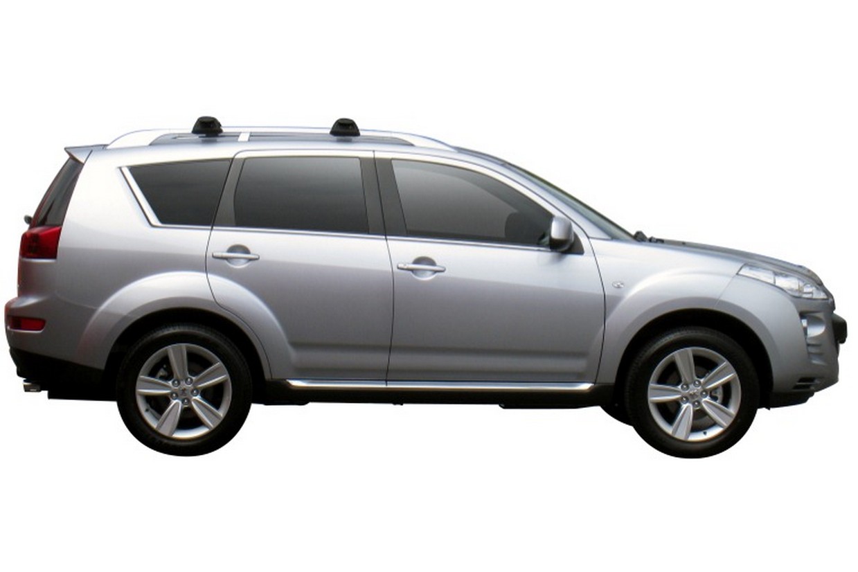 Roof bars Peugeot 4007 2007-2012   Yakima Whispbar Through Bar - PEU140WR (2)