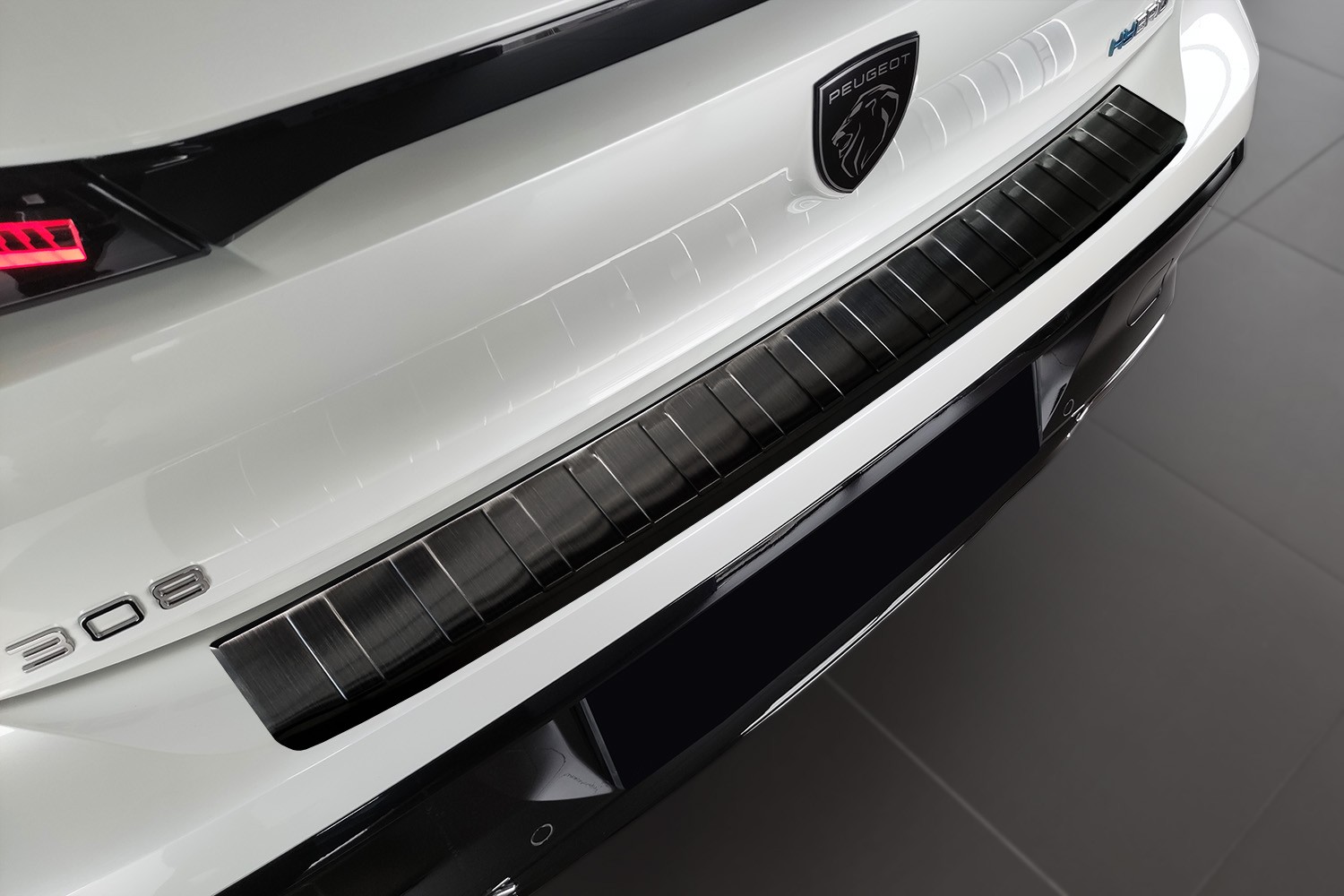 Ladekantenschutz passend für Peugeot 308 III 2021-heute 5-Türer Schrägheck Edelstahl gebürstet anthrazit