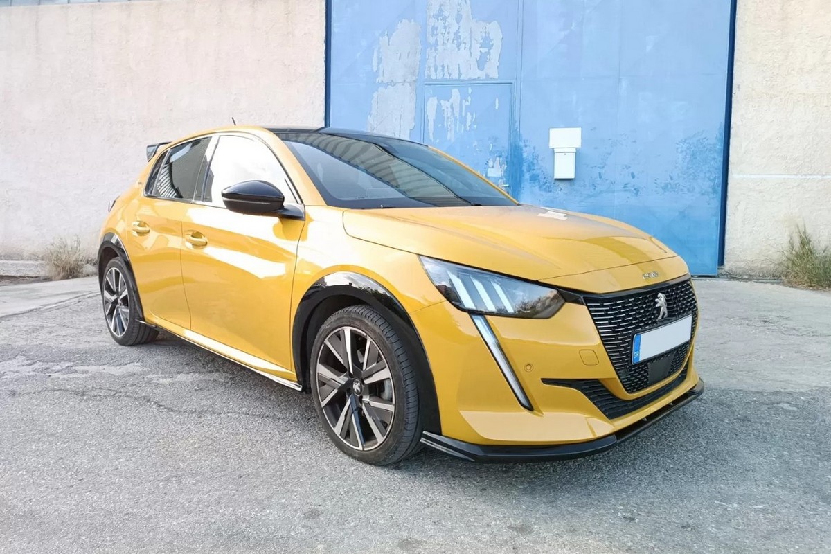 Voorspoiler geschikt voor Peugeot 208 II 2019-heden 5-deurs hatchback ABS