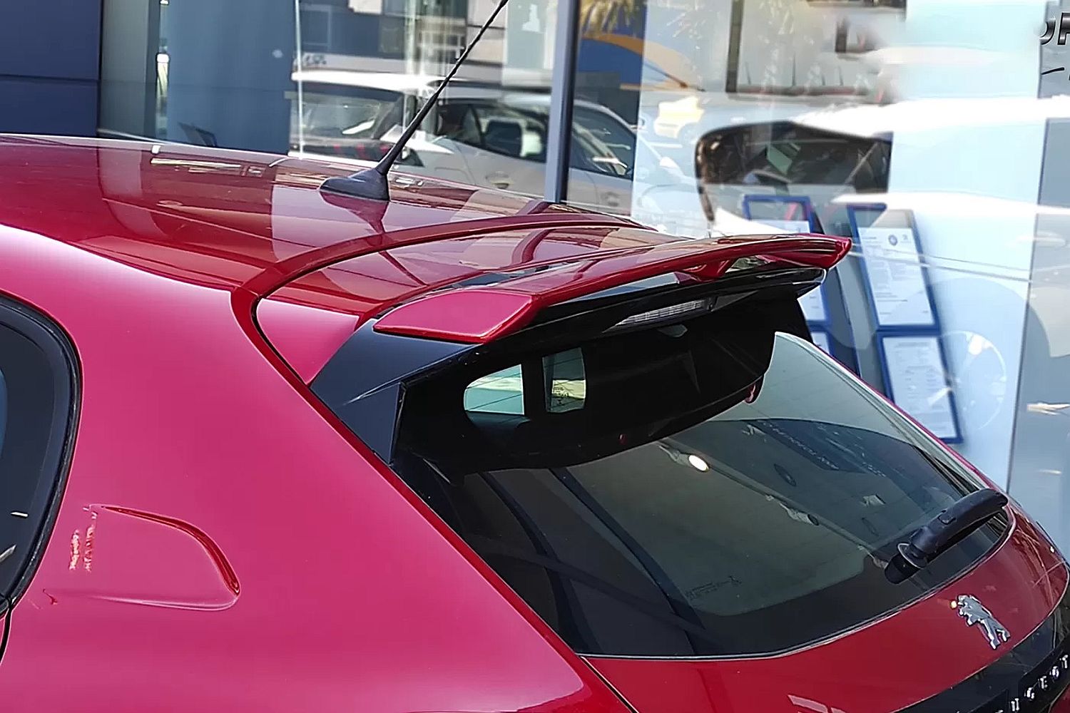 Roof spoiler suitable for Peugeot 208 II 2019-present 3 & 5-door hatchback- painted (5)