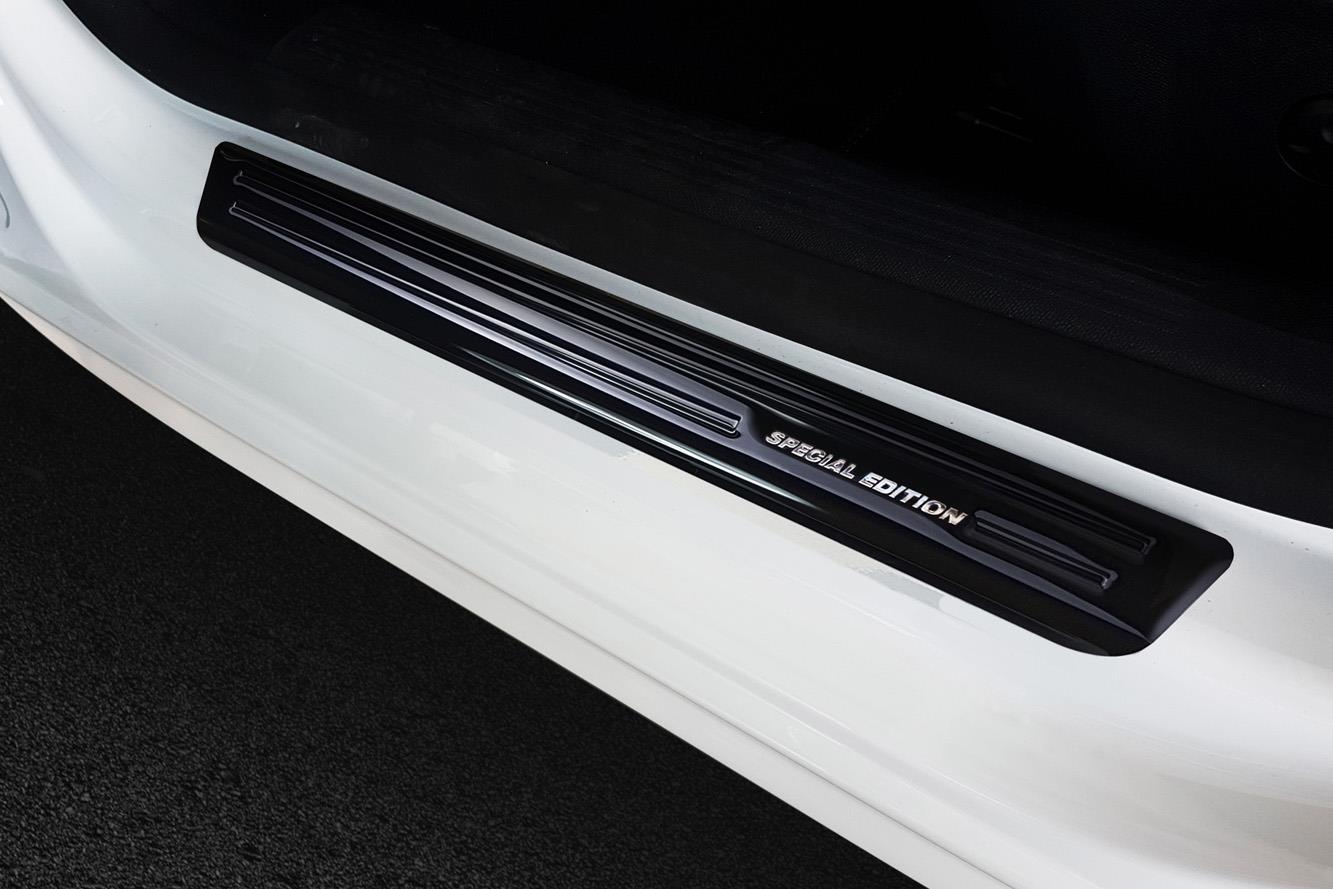 Seuils de portes convient à Peugeot 508 II SW 2019-présent break acier inox anthracite brillant 4 pièces