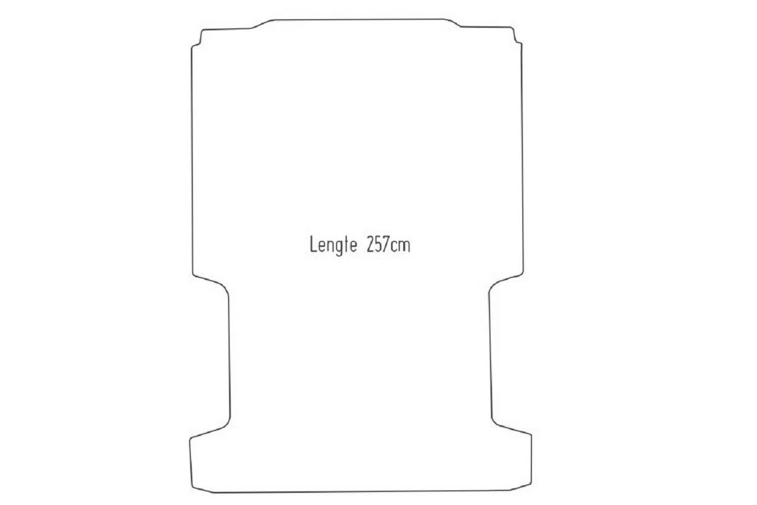Cargo space mat suitable for Peugeot Boxer II 2006-present 3 mm rubber - Diamond Checker Cargo space mat suitable for Peugeot Boxer II 2006-present 3 mm rubber - Diamond Checker