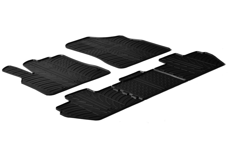 Tapis convient à Peugeot Partner II (B9) 2008-2018 caoutchouc Rubbasol