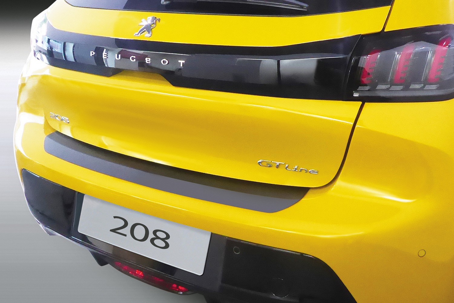 Ladekantenschutz passend für Peugeot 208 II 2019-heute 5-Türer Schrägheck ABS - Mattschwarz