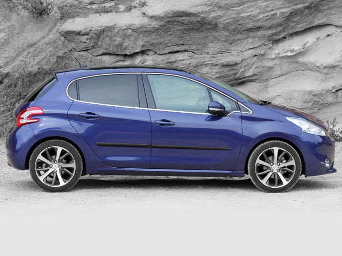 Seitenschutzleisten passend für Peugeot 208 I 2012-2019 5-Türer Schrägheck Set