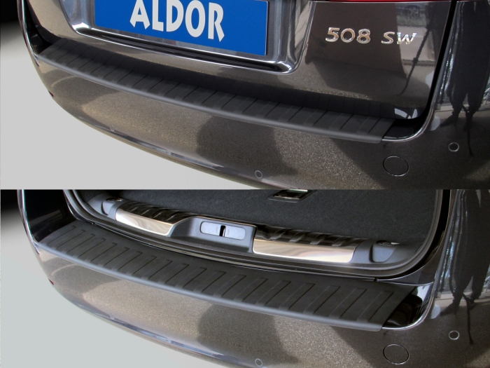 Rear bumper protector Peugeot 508 I SW 2011-2019 wagon PU