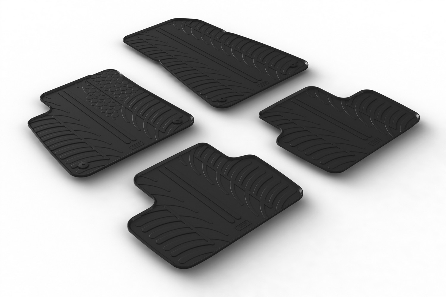 Car mats suitable for Polestar 2 2020-present 5-door hatchback Rubbasol rubber