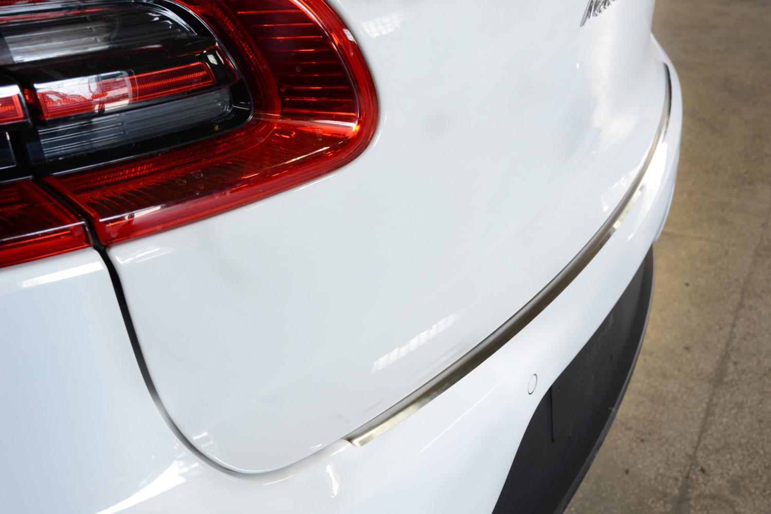 Porsche Macan (95B) 2014-> rear bumper protector stainless steel (POR1MABP) (2)