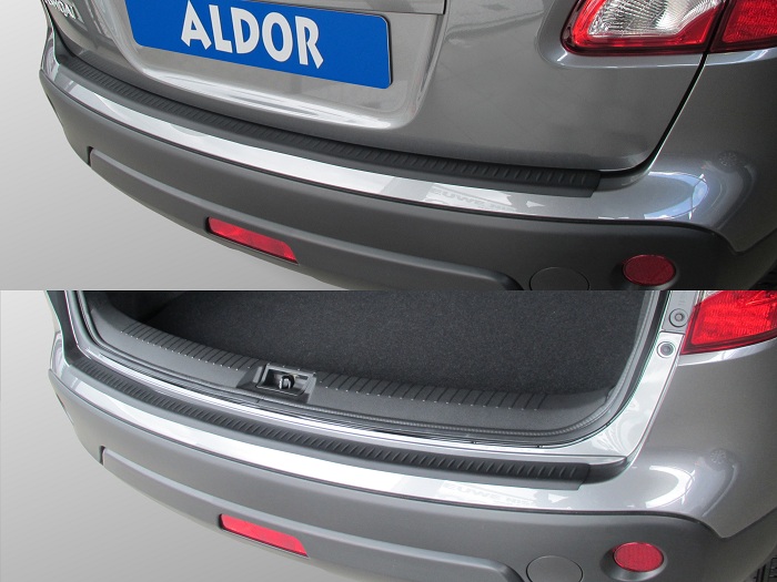 Rear bumper protector Nissan Qashqai (J10) 2007-2013 PU