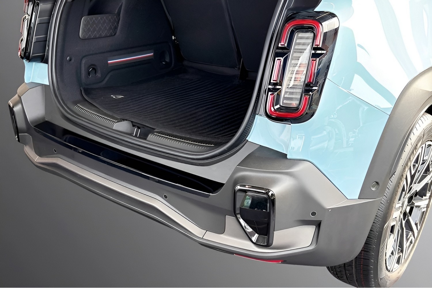 Protection de seuil de coffre convient à Renault 4 E-Tech Electric 2024-présent ABS - noir mat Protection de seuil de coffre convient à Renault 4 E-Tech Electric 2024-présent ABS - noir mat