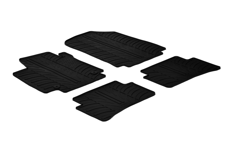 Fußmatten passend für Renault Captur I 2013-2019 Rubbasol Gummi