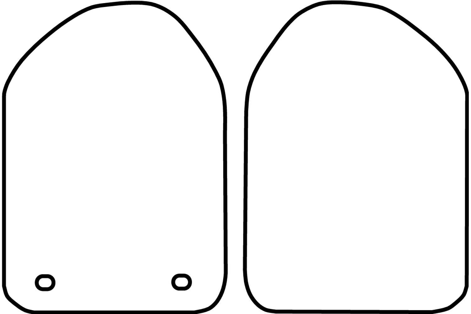 Universal Gummi Fußmatten Set 4-tlg Für Renault Kangoo 3 - Schwarz