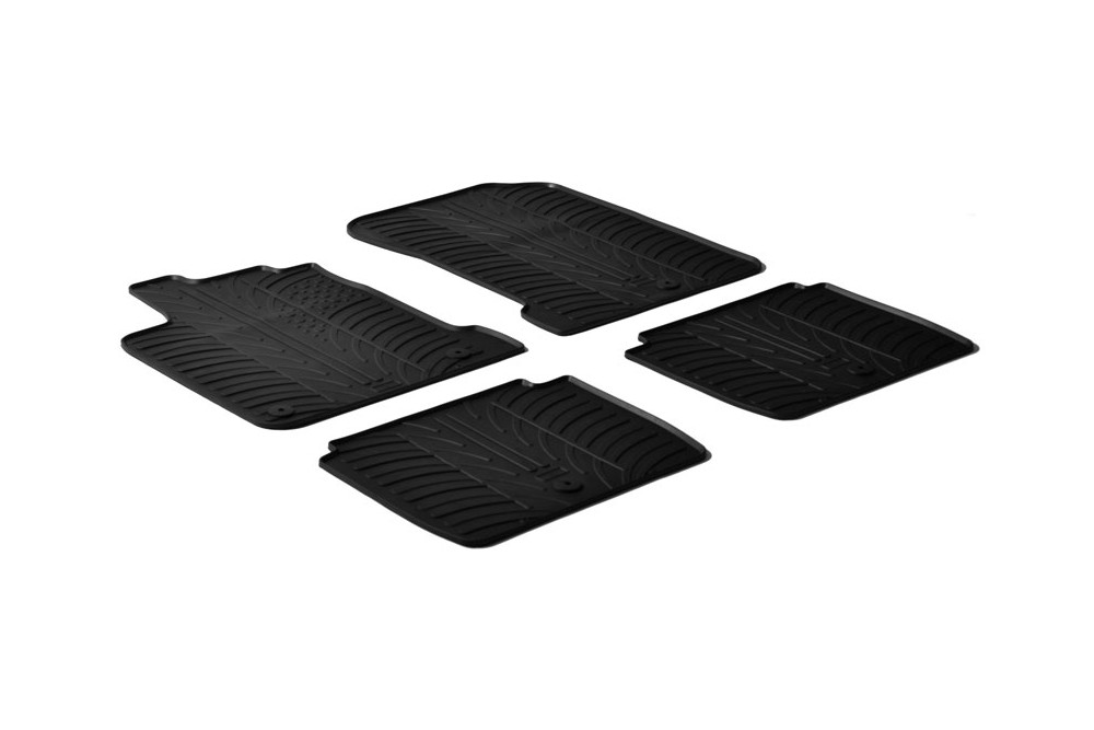 Tapis convient à Renault Latitude 2010-2015 4 portes tricorps caoutchouc Rubbasol