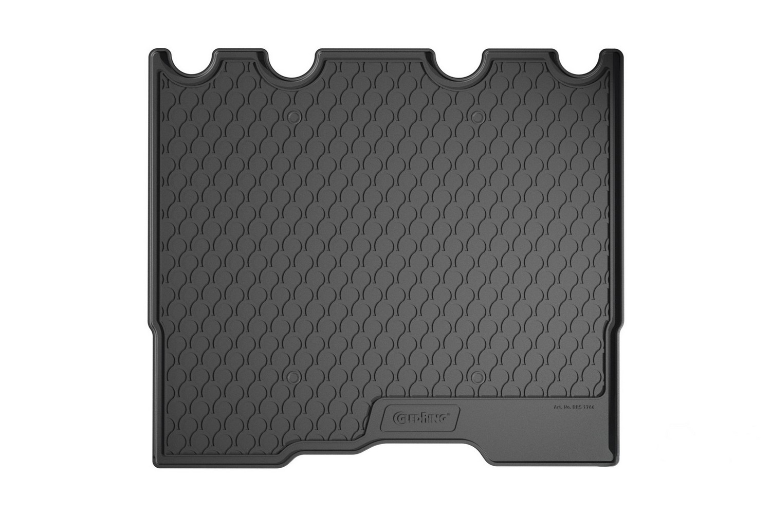Boot mat suitable for Renault Trafic III 2014-present anti slip Rubbasol rubber