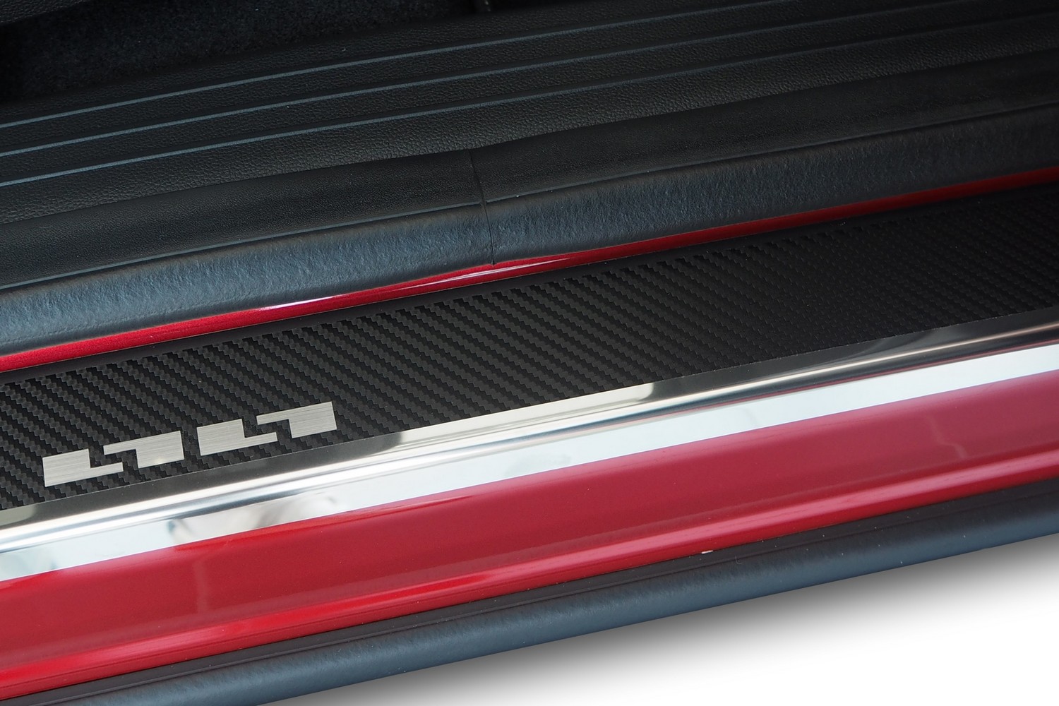 Door sill plates suitable for Renault Austral 2022-present stainless steel - carbon foil