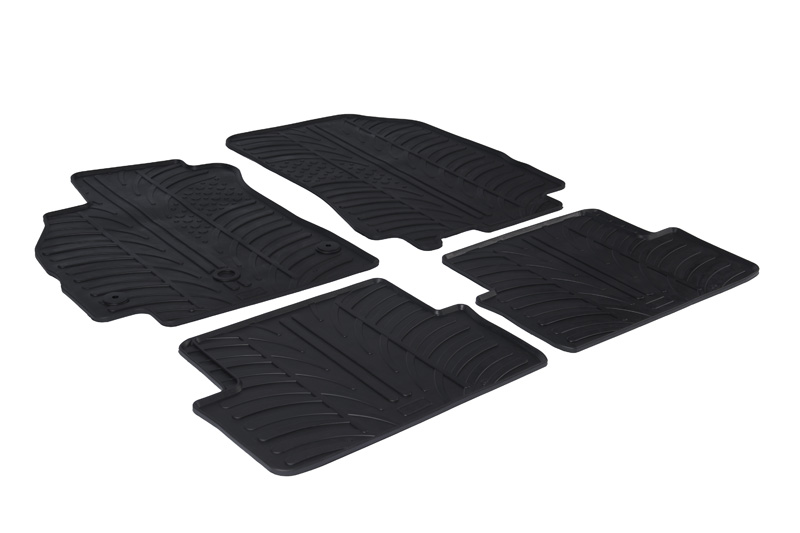 Tapis convient à Renault Fluence 2011-2016 4 portes tricorps caoutchouc Rubbasol