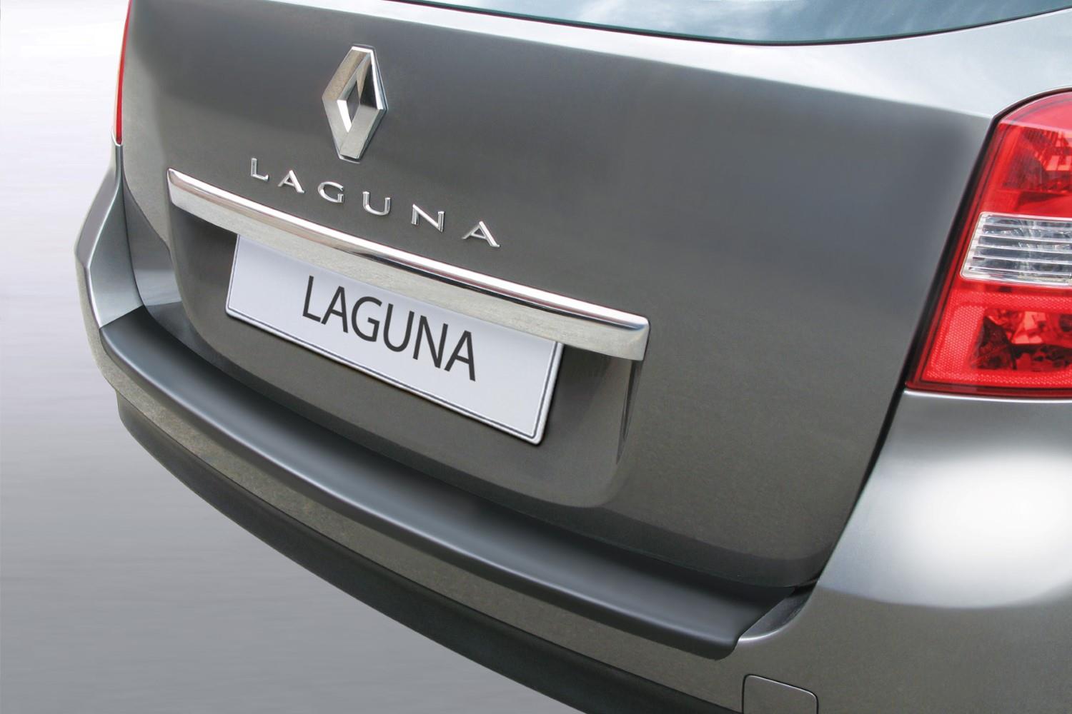 Rear bumper protector Renault Laguna III Grandtour 2007-2015 wagon ABS - matt black