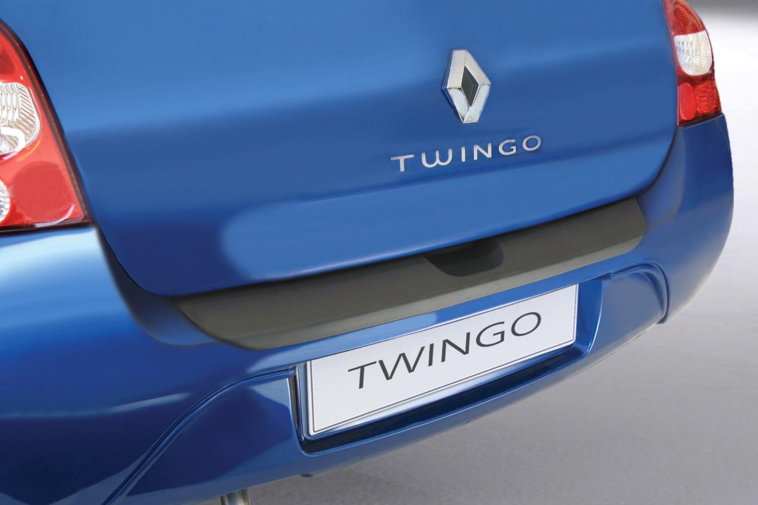 Rear bumper protector suitable for Renault Twingo II 2007-2011 3-door hatchback ABS - matt black