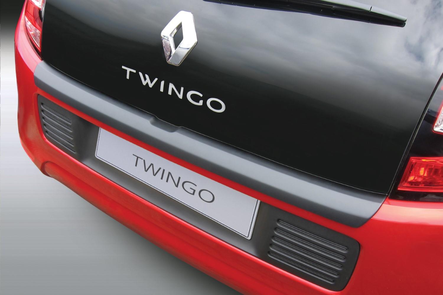 Rear bumper protector Renault Twingo III 2014-present 5-door hatchback ABS - matt black
