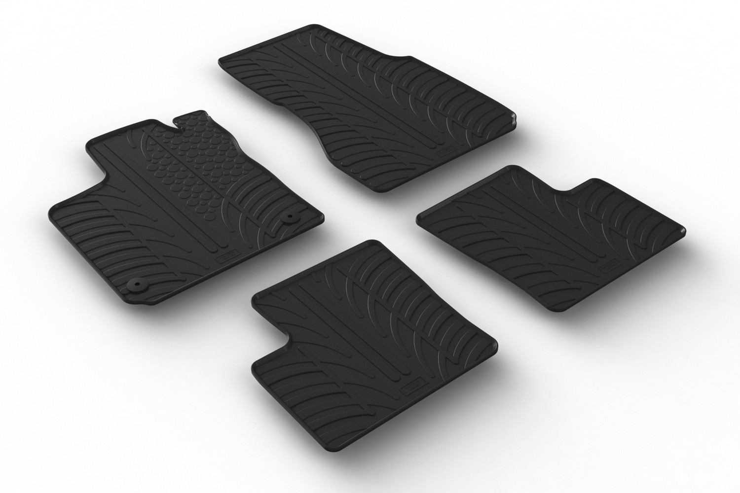 Tapis convient à Renault Twingo E-Tech 2021-présent 5 portes bicorps caoutchouc Rubbasol