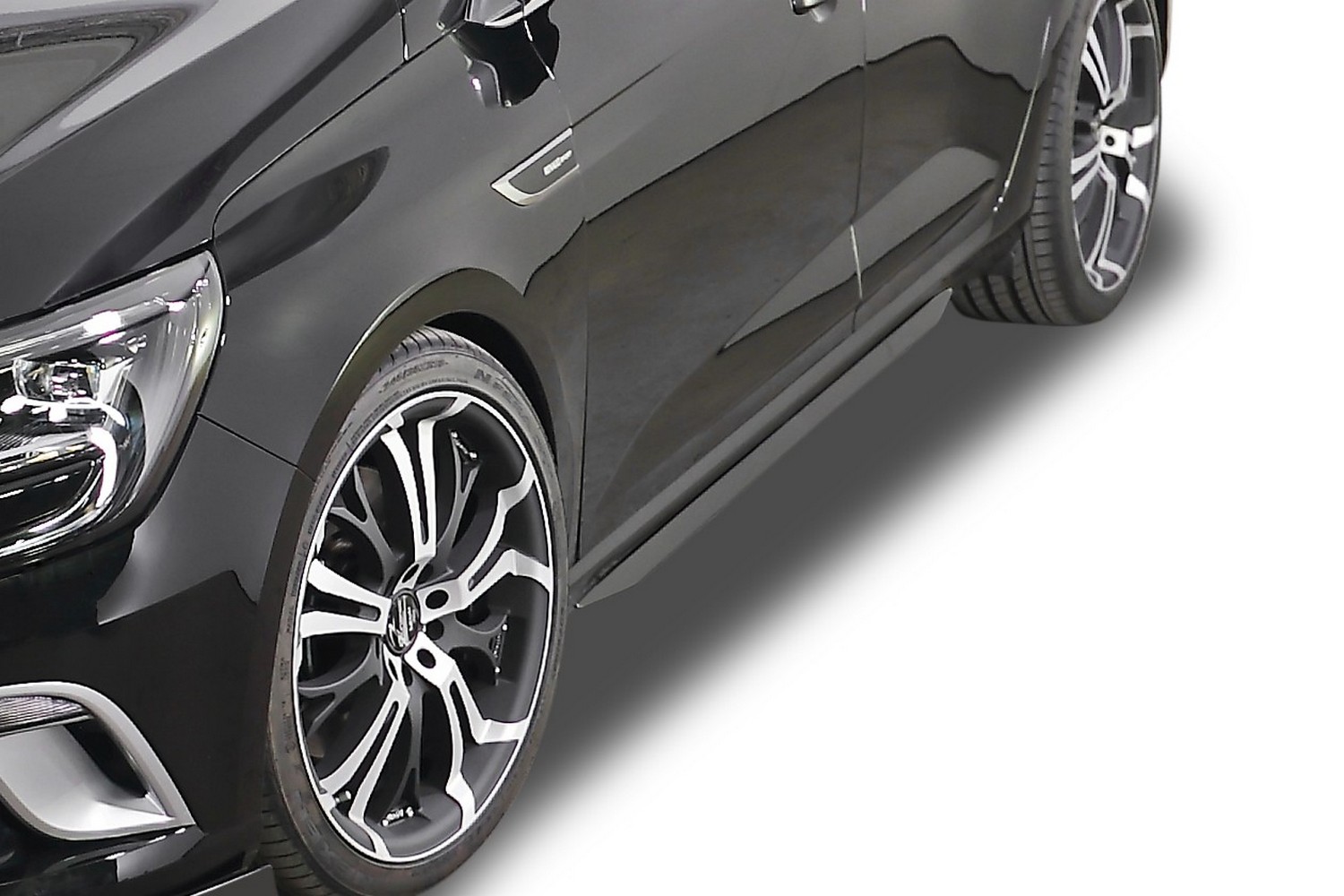 Side skirts suitable for Renault Mégane IV 2016-present 5-door hatchback &#34;Slim&#34; ABS