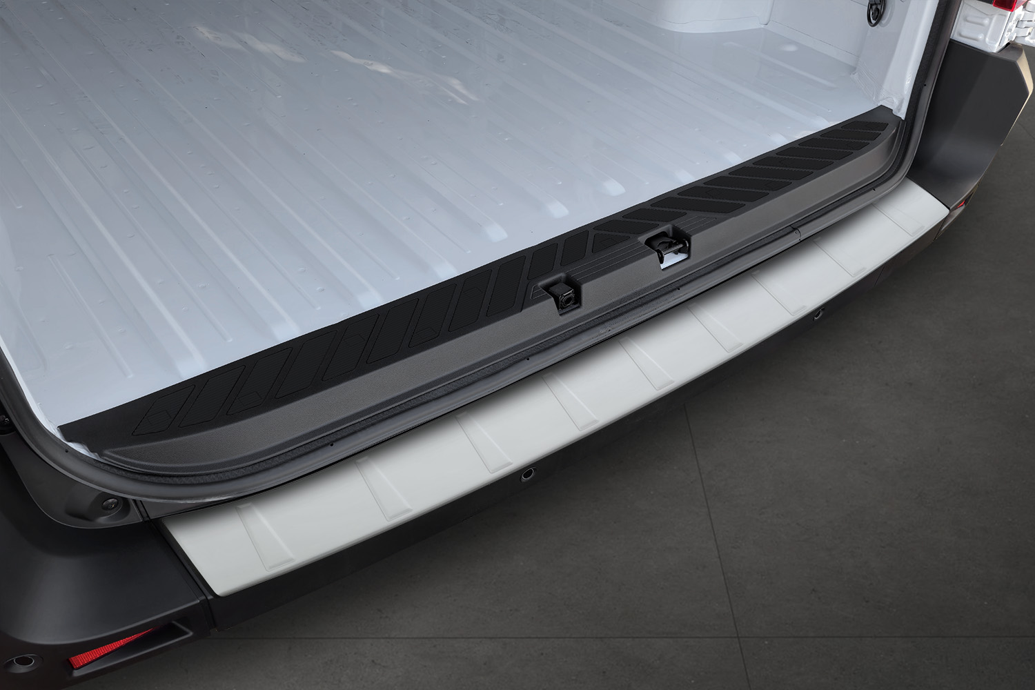 Rear bumper protector suitable for Renault Master IV 2024-present stainless steel light grey