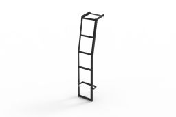 Door ladder stainless steel black (1)