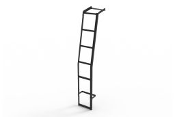 Door ladder stainless steel black (1)