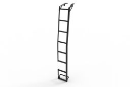 Door ladder stainless steel black (1)
