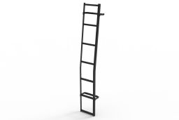 Door ladder stainless steel black (1)