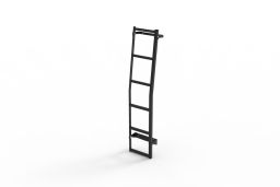 Door ladder stainless steel black (1)