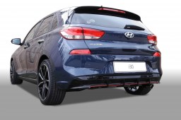 Hyundai i30 (PD) 2017- 5-door rear diffuser + front mask piano black (HYU1I3SPS)