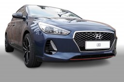 Hyundai i30 (PD) 2017- 5-door rear diffuser + front mask piano black (HYU1I3SPS)