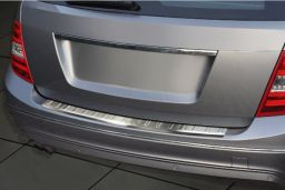 Mercedes-Benz C-Class estate (S204) 2007-2011 rear bumper protector stainless steel