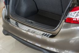 Nissan Pulsar (C13) 2014-> 5-door hatchback rear bumper protector stainless steel