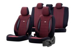 Seat covers universal SelectedFit Sports Black - Red (1)