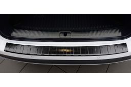 Audi A4 Avant Allroad (B9) 2016-> rear bumper protector stainless steel black (AUD14A4BP) (3)