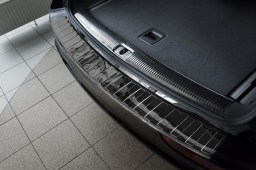 Audi Q5 (8R) 2008-2017 rear bumper protector stainless steel high gloss black (AUD17Q5BP)