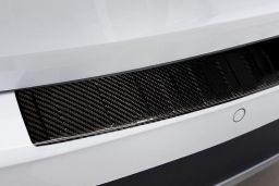 Rear bumper protector Audi A4 Avant Allroad (B9) 2016->  carbon (AUD22A4BP) (1)