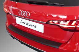 Rear bumper protector Audi A4 Avant (B9) 2015-present 5-door hatchback ABS - brushed alloy (AUD23A4BP) (1)