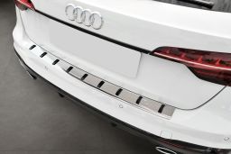 Rear bumper protector Audi A4 Avant (B9) 2015-> wagon stainless steel - Strong (AUD24A4BP) (1)