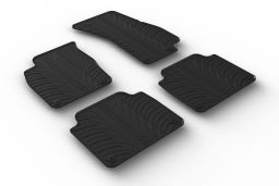 Car mats Audi A8 (D5) 2017-> 4-door saloon set anti-slip Rubbasol rubber (AUD2A8FR) (1)
