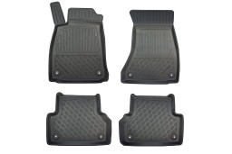 Audi A4 (B9) 2015- foot mat set PE/TPE rubber - Fußmatten Set PE/TPE Gummi - automatten set PE/TPE rubber - jeu tapis auto PE/TPE caoutchouc (AUD3A4FM)