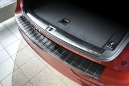 Audi Q5 (8R) 2008-2017 rear bumper protector stainless steel black (AUD7Q5BP) (1)