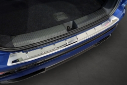 Rear bumper protector suitable for Audi A6 Avant e-tron (GH) 2024-> wagon stainless steel brushed (AUD9A6BP) (1)