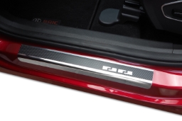 Door sill plates suitable for BAIC Beijing x7 2023-> stainless steel - carbon foil (BEI2B7EA) (1)
